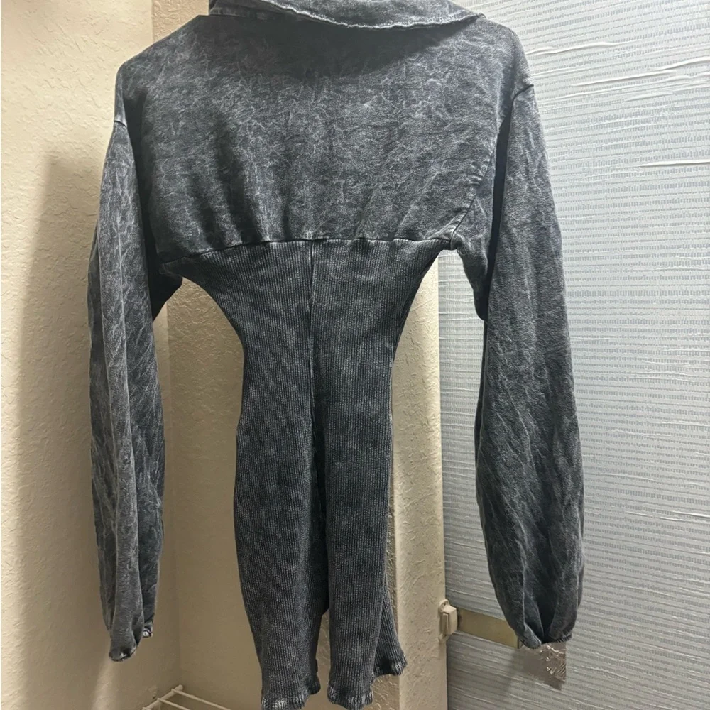 Fashion Nova Black Denim Jumpsuit - Picture 3 of 3